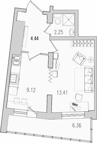 36,3 м², 1-комнатная квартира 9 400 000 ₽ - изображение 92