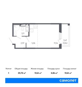 Квартира 23,7 м², студия - изображение 1