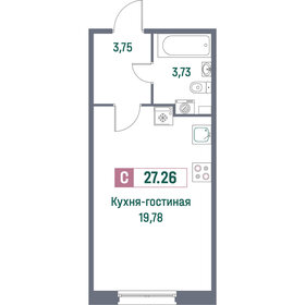 27,2 м², квартира-студия 3 650 160 ₽ - изображение 66