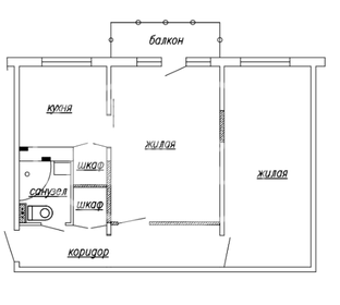 45,5 м², 2-комнатная квартира 1 450 000 ₽ - изображение 43