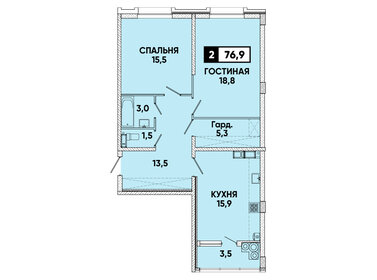 81,9 м², 2-комнатная квартира 7 182 302 ₽ - изображение 53