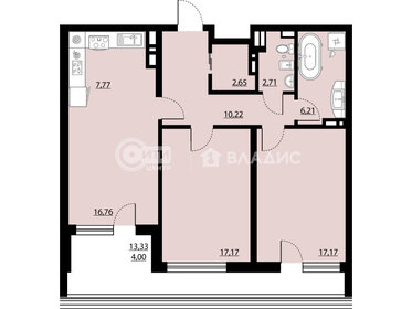 95,7 м², 3-комнатная квартира 11 800 000 ₽ - изображение 97