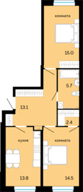 55,6 м², 2-комнатная квартира 6 560 000 ₽ - изображение 20