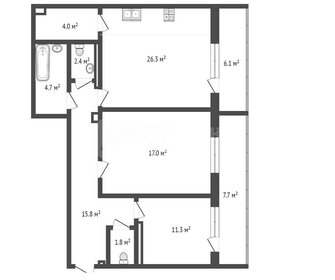 80,1 м², 2-комнатная квартира 8 000 000 ₽ - изображение 25