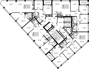 101,8 м², 4-комнатная квартира 45 917 644 ₽ - изображение 48