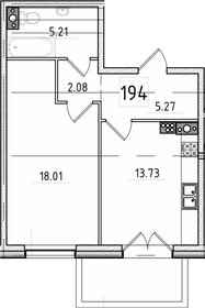 Квартира 46,5 м², 1-комнатная - изображение 1