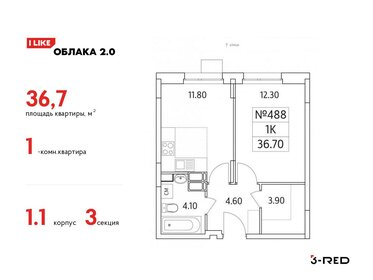 38 м², 1-комнатные апартаменты 6 150 000 ₽ - изображение 140