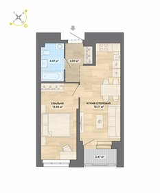 49,2 м², 1-комнатная квартира 5 100 000 ₽ - изображение 25