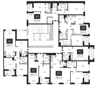 Квартира 75,7 м², 2-комнатная - изображение 2