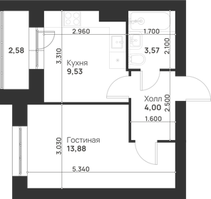 31,3 м², 1-комнатная квартира 3 200 000 ₽ - изображение 81