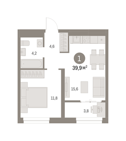 44,2 м², 2-комнатная квартира 7 900 000 ₽ - изображение 102