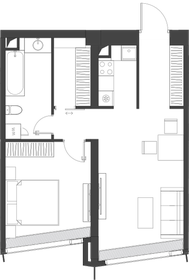 54,7 м², 1-комнатная квартира 40 003 312 ₽ - изображение 19