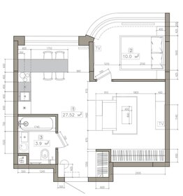 Квартира 42 м², 2-комнатная - изображение 1