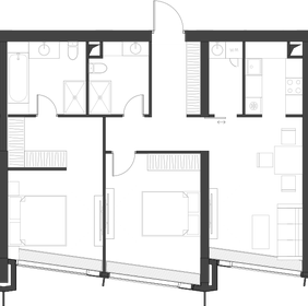 69,2 м², 2-комнатные апартаменты 75 000 000 ₽ - изображение 99