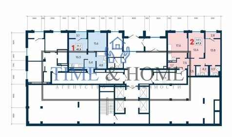 Квартира 41,2 м², 1-комнатная - изображение 2