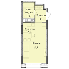 13 м², квартира-студия 2 800 000 ₽ - изображение 89