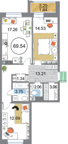 69,7 м², 2-комнатная квартира 19 509 030 ₽ - изображение 10
