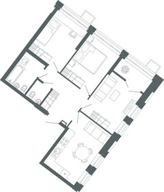 Квартира 74,4 м², 3-комнатная - изображение 1