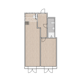 Квартира 36,4 м², 2-комнатная - изображение 1