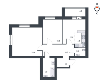 78,3 м², 3-комнатная квартира 7 579 440 ₽ - изображение 6