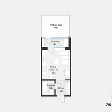 Квартира 25,2 м², студия - изображение 4