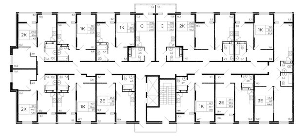 37 м², 1-комнатная квартира 4 421 500 ₽ - изображение 22