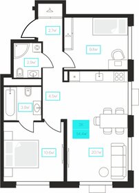 61,6 м², 3-комнатная квартира 5 650 000 ₽ - изображение 113