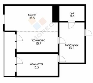 Квартира 70,9 м², 2-комнатная - изображение 1