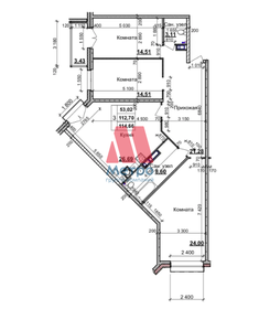 114 м², 3-комнатная квартира 16 300 000 ₽ - изображение 57