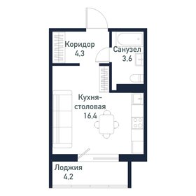 24,3 м², квартира-студия 3 510 000 ₽ - изображение 21