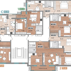 Квартира 70,8 м², 2-комнатная - изображение 3