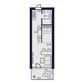 32,8 м², 1-комнатные апартаменты 9 540 020 ₽ - изображение 14