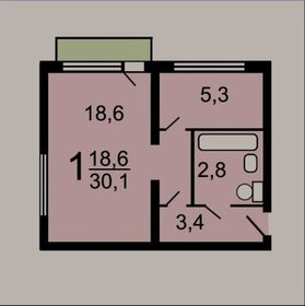 30 м², 1-комнатная квартира 12 600 000 ₽ - изображение 59