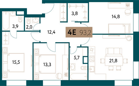 97,5 м², 3-комнатная квартира 47 000 000 ₽ - изображение 94