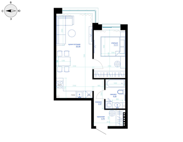 30,7 м², 1-комнатная квартира 4 700 000 ₽ - изображение 111