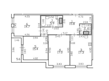 Квартира 91,6 м², 3-комнатная - изображение 2