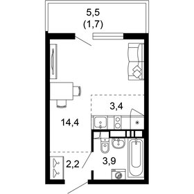 21,4 м², квартира-студия 15 000 000 ₽ - изображение 87