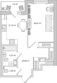 53,3 м², 2-комнатные апартаменты 13 000 000 ₽ - изображение 83