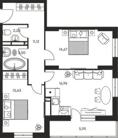 69,6 м², 3-комнатная квартира 9 680 000 ₽ - изображение 10