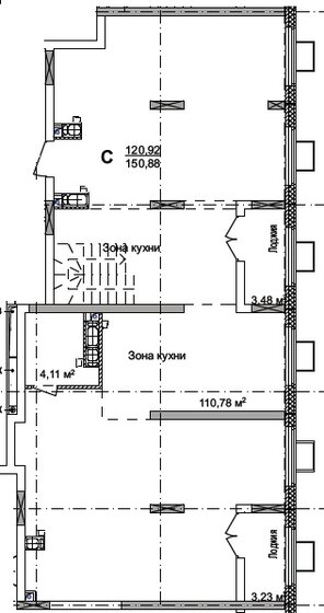 150,9 м², квартира-студия 24 140 800 ₽ - изображение 1