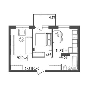 41,6 м², 2-комнатные апартаменты 4 750 000 ₽ - изображение 56