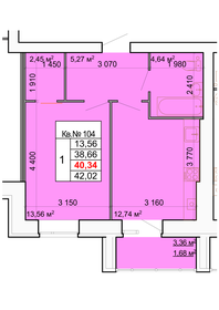 39,1 м², 1-комнатная квартира 4 600 000 ₽ - изображение 58
