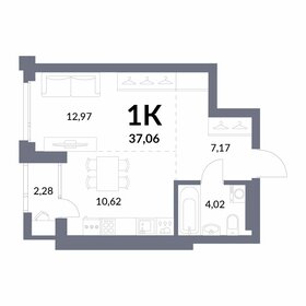 40,6 м², 1-комнатная квартира 6 600 000 ₽ - изображение 62