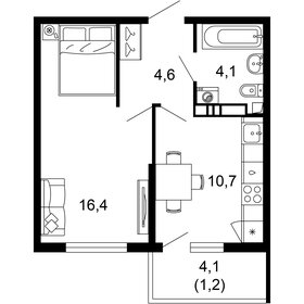 37,9 м², 1-комнатная квартира 15 652 700 ₽ - изображение 72