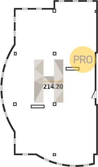 214,2 м², апартаменты-студия 362 854 784 ₽ - изображение 1