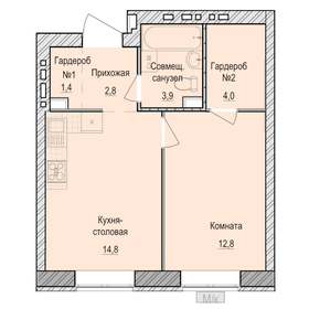 40 м², 1-комнатная квартира 3 695 000 ₽ - изображение 21