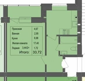 38,4 м², 1-комнатная квартира 3 250 000 ₽ - изображение 41