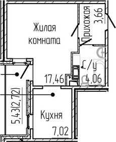 Квартира 34,9 м², студия - изображение 1