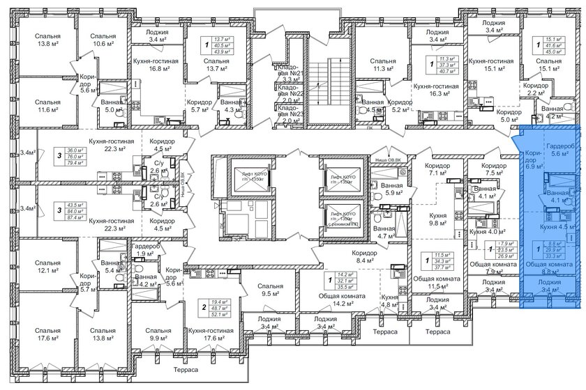 33,3 м², квартира-студия 5 000 000 ₽ - изображение 1