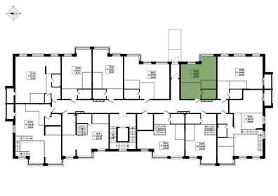 42,9 м², 2-комнатная квартира 9 200 000 ₽ - изображение 64